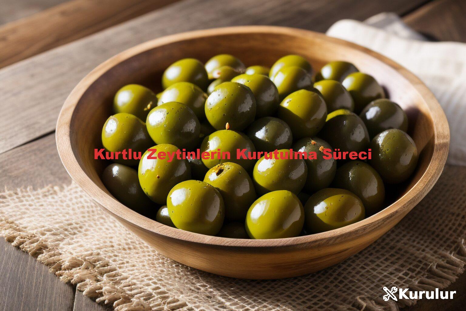 Kurtlu Zeytinlerin Kurutulma Süreci