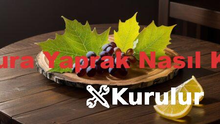 Salamura Yaprak Nasıl Kurulur