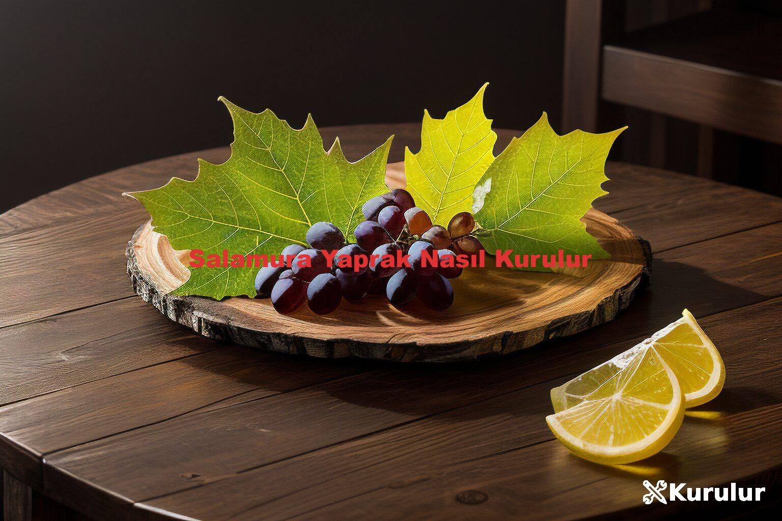 Salamura Yaprak Nasıl Kurulur