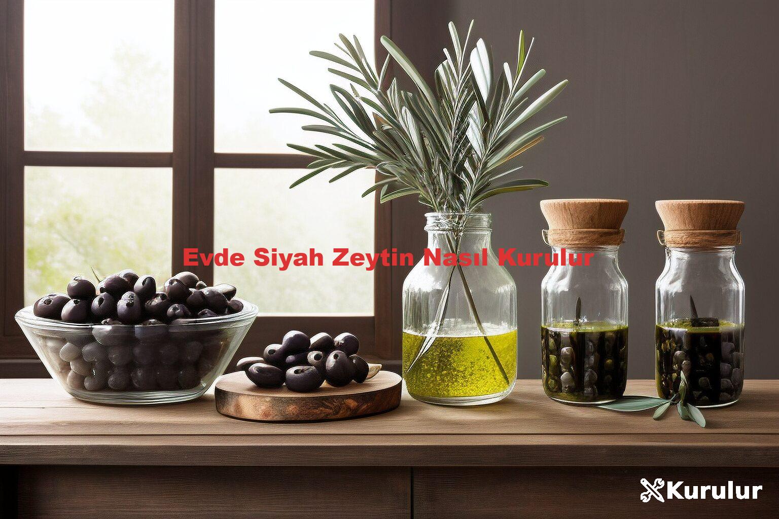 Evde Siyah Zeytin Nasıl Kurulur