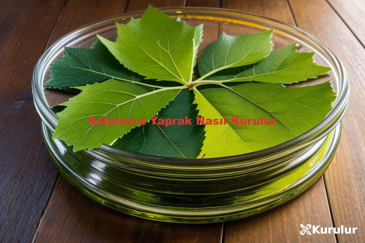 Salamura Yaprak Nasıl Kurulur