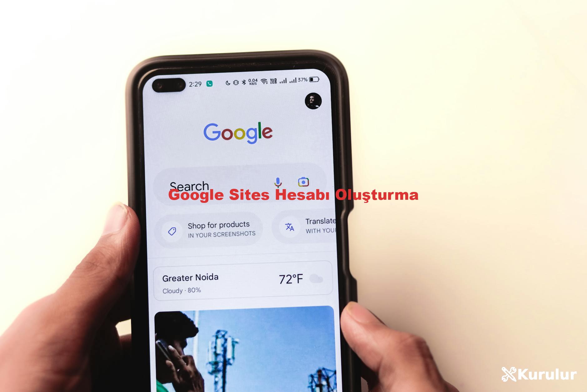 Google Sites Hesabı Oluşturma