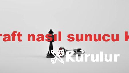 minecraft nasıl sunucu kurulur