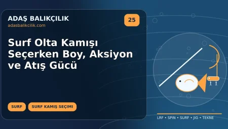 Surf Olta Kamışı Seçerken Boy, Aksiyon ve Atış Gücü